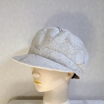 魅せる帽子☆今すぐ被りたい♪コットンレーヨンニットのキャスケット～ベージュ