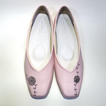 ◆3/15までSALE◆ 超軽量・ぺたんこ・楽ちん♪フラット水玉柄パンプス 22.0cm〜26.0cm 撥水加工のコピー