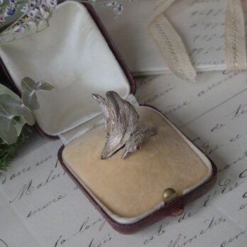 白鳥のシルバーリング（フリーサイズ）