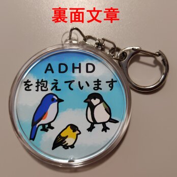 青空小鳥　ＡＤＨＤキーホルダー【裏面文章】