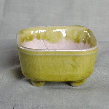 Cr1クロム透明釉　植物用小鉢