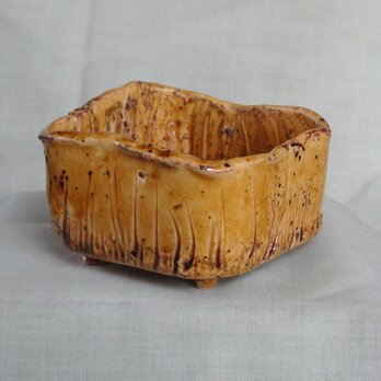 A1飴釉　植物用小鉢