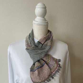 桜餅とウグイス餅のミニマフラー