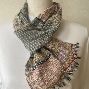 桜餅とウグイス餅のミニマフラー