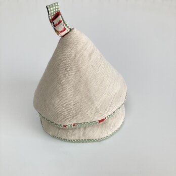 三角鍋つかみ２個セット*ギンガムグリーン