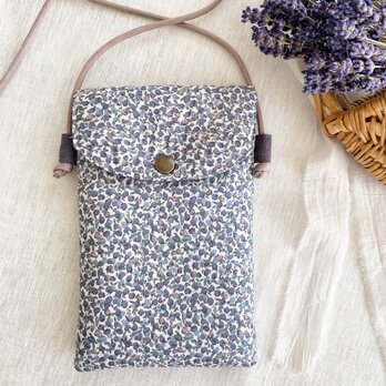 リバティプリント・スマホポーチ／スマホショルダー