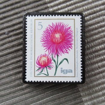 ドイツ　花切手ブローチ10836