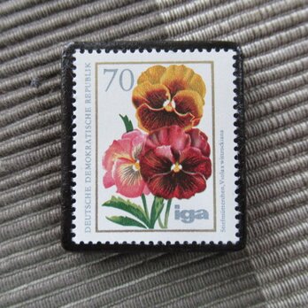 ドイツ　花切手ブローチ10841