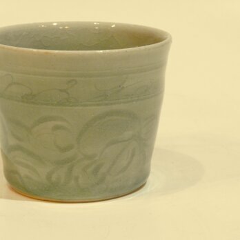 青磁唐草文様そばちょく（イビイnoriaki）