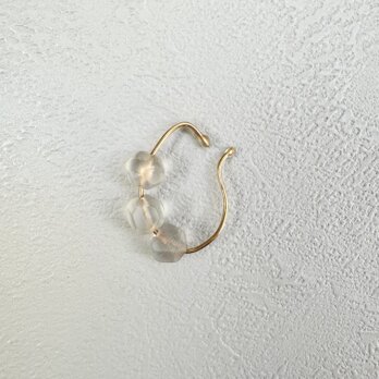 ヴィンテージガラスビーズのイヤカフ（片耳）