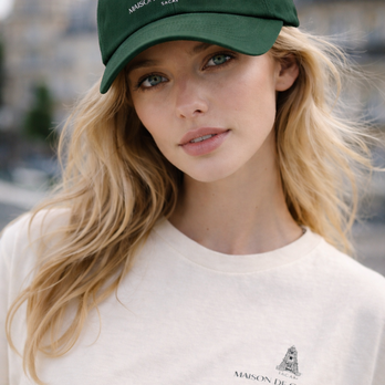 MAISON DE OR ET PUR Logo Cap【British Green】アウトドア 紫外線対策　