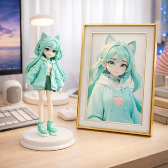 ゲームキャラ風フィギュア｜設定画・デザインから制作｜オリジナル対応