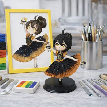 オリキャラをちびキャラ立体化｜chibiデザインから作るオーダーメイドドール