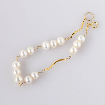 ラピスラズリとスリーピングビューティーターコイズのアシンメトリーピアス14kgf