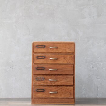 【送料無料】引出(楢) 5杯 古家具/古道具/アンティーク/小箱/引出/収納/