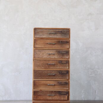 【送料無料】引出(楢) 7杯 古家具/古道具/アンティーク/小箱/引出/収納/