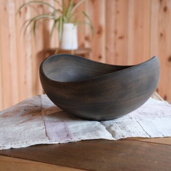 クスノキのナチュラルエッジボウル〈26〉【v1715b】