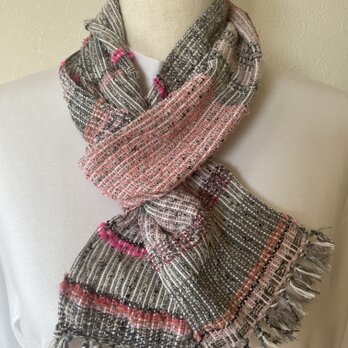 桜ちらほらのミニマフラー