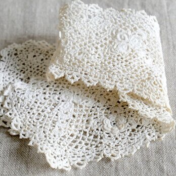 【B】1920年代 アイリッシュクロッシェ／ハンドクロッシェ レース襟飾り