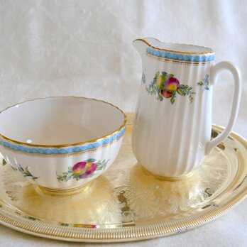 【Spode】スポード Trapnell Sprays トラップネル シュガーボウル＆ミルクピッチャー セット