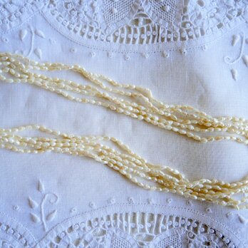 バロック風 淡水パール 5連のネックレス