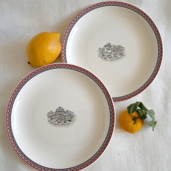 フランス【GIEN】 FRANCE STYLE MARIE PIERRE BOITARD 中皿 2枚セット