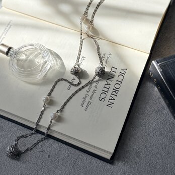 NA162-【 AVON 】エイボン・ヴィンテージネックレス 94 "Pearlesque Accent Necklace"