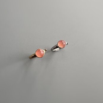 春らしい〜 ペルー産インカローズ イヤーカフ