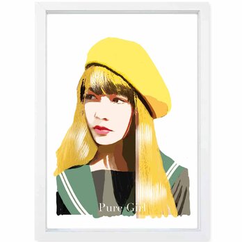 Pure Girl　送料無料 　あらゆるお部屋のポスター　イラスト　ポスター　アートポスター　アート/sei検索新着順　3967