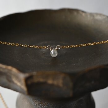 ナチュラルダイヤモンドのネックレス・14kgf