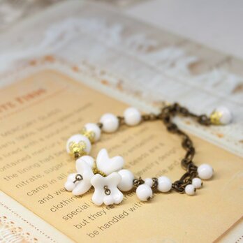 ミリアムハスケル素材  ノスタルジックな面影で　ヴィンテージ・コスチュームジュエリーstyle ブレスレット