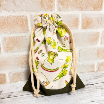 巾着袋　小　【かえる】