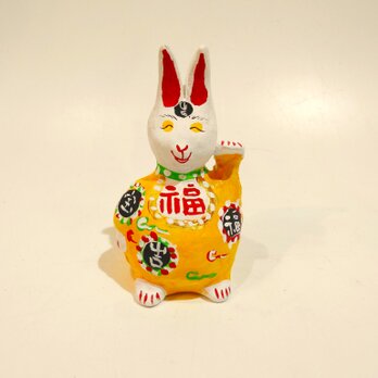 招き兎土人形（イビイnoriaki）