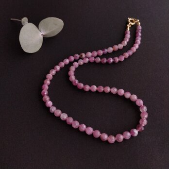 ピンクトルマリンシリカのチョーカーネックレス/36㎝