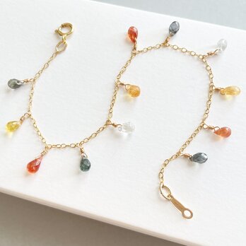 【14kgf/天然石】9月誕生石 サファイアの彩りブレスレット| 真実を導くお守り