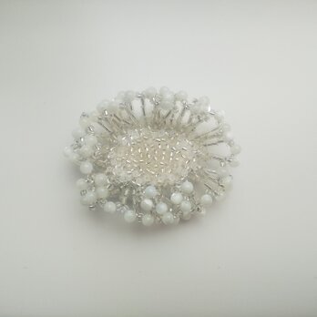 刺繍ブローチ　Frost