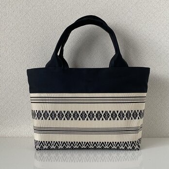 大人モノトーンの帯リメイクバッグ｜和モダン