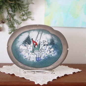 ARABIA / Helja ヘルヤ Keinuva tonttu 陶板 No.6322