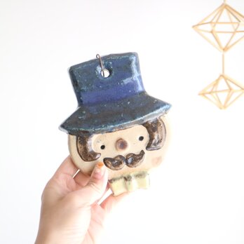 STENGODS FISCHER / 紳士モチーフの陶板 No.6177