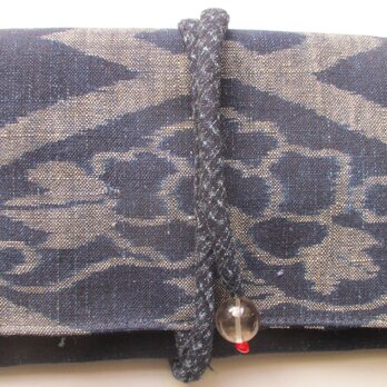 ８６６３　絵絣で作った和風財布・ポーチ　