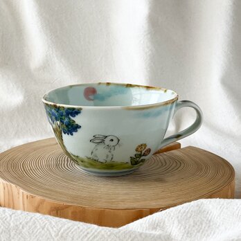 チコロット❤️すべて手描き❤️染付け❤️スープカップ❤️カフェオレボウル❤️シリアルカップ❤️お味噌汁お椀❤️童話