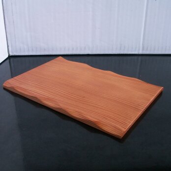 屋久杉　無垢　木目の美しい敷板　一輪挿し　花台　マウスパッド　飾り台　K523