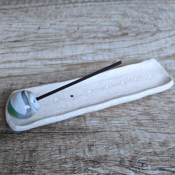 とんぼ玉のお香立て＆陶器