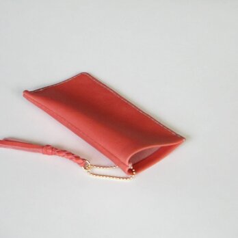 ♥︎3000円均一♥︎　イタリア革のメガネケース（R.アンティコ・コラールピンク）