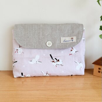 ふた付きポーチ（シマエナガ）