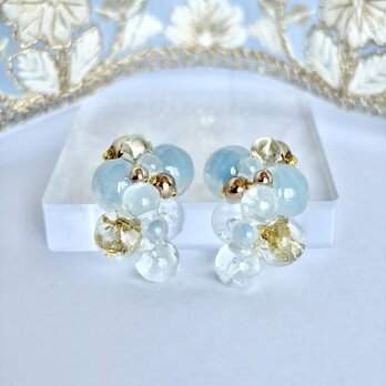 雫飴 -ラムネ-|レジンアクセサリー/春アクセサリー/夏アクセサリー/クリアアクセサリー/レジンピアス