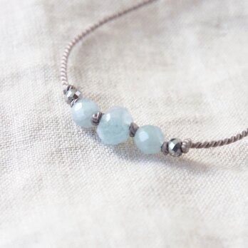 Aqua Blue Short Necklace（アクアマリン）