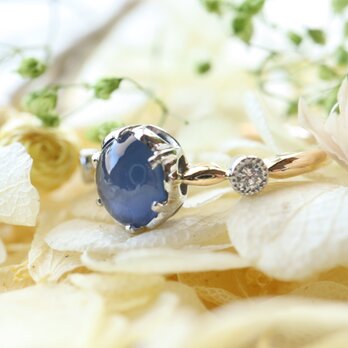 ブルースターサファイア指輪
