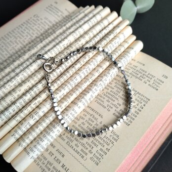 [ブレスレット] hematite / silvercolor