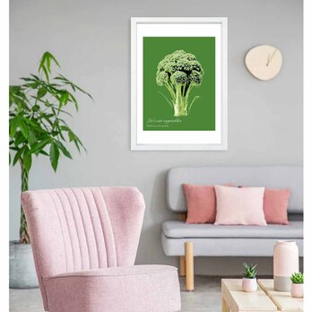 野菜を食べよう　送料無料 　イイネたのしいポスター　イラスト　ポスター　アートポスター　アート/sei検索新着順　4063